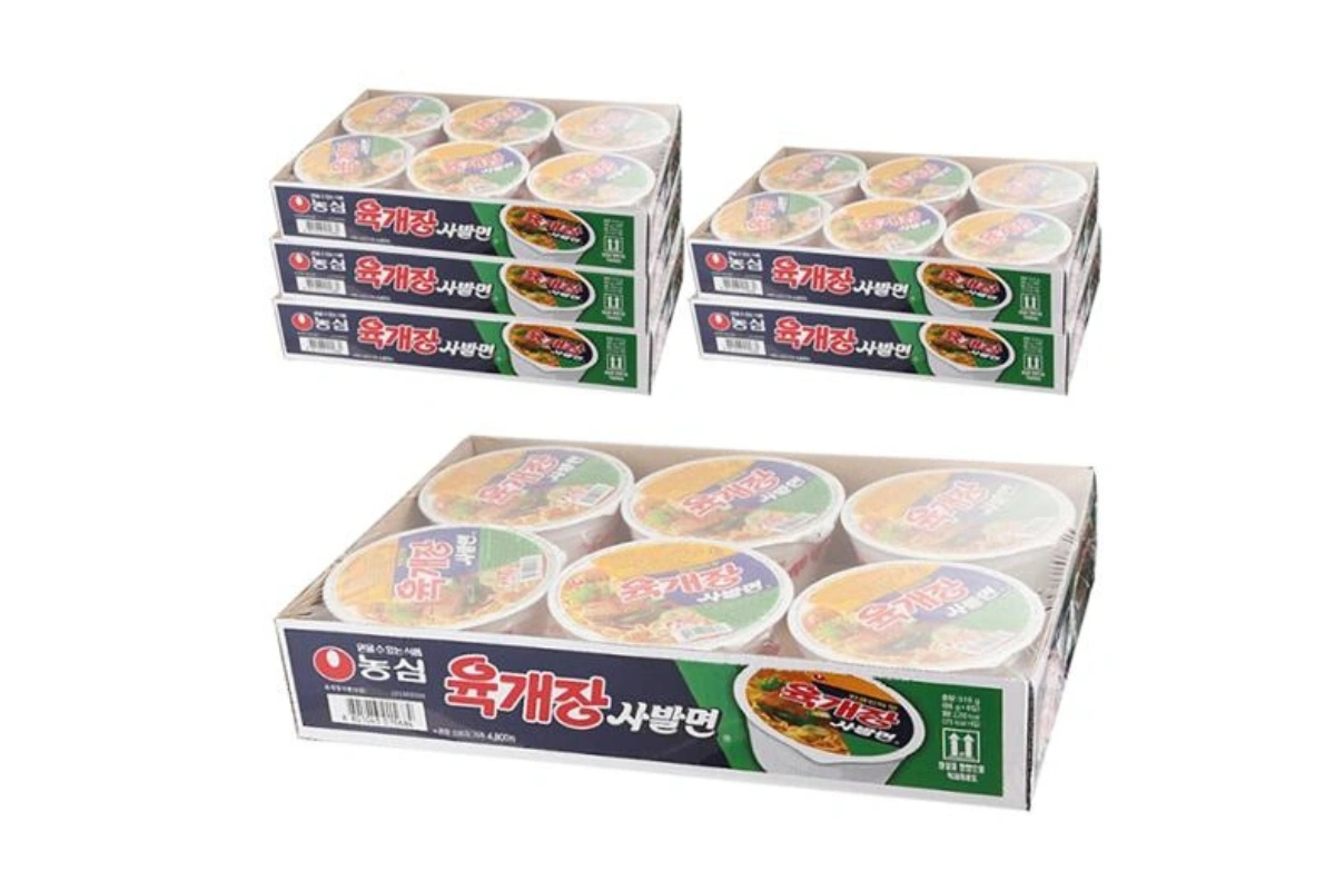 쿠팡 육개장 사발면 36개에 5040원 판매