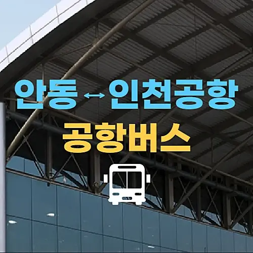 안동에서-인천공항-가는-버스-시간표-예매하기