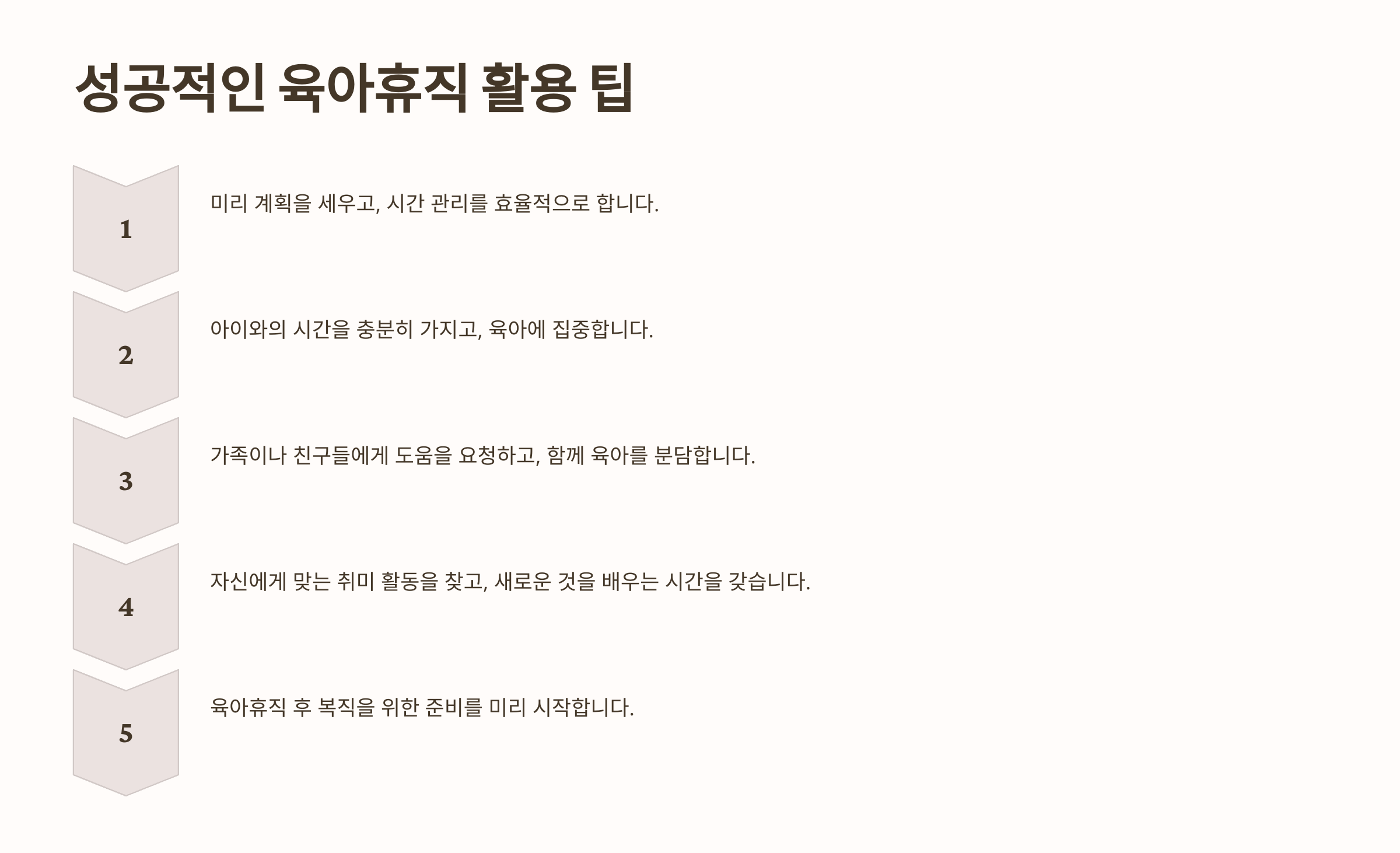 육아휴직 활용 팁