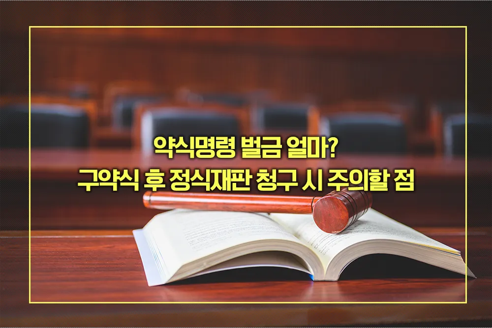 약식명령 벌금