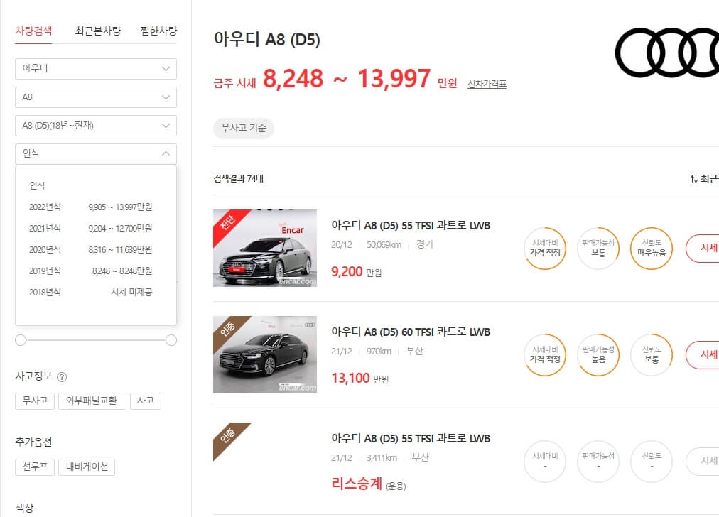 중고차 시세