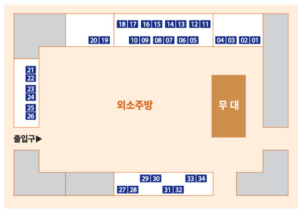 경북궁 별빛야행 좌석배치도