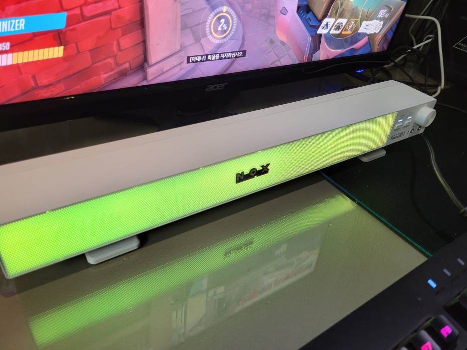  가성비 좋은 PC 컴퓨터 스피커 사운드바 추천! 녹스 게이밍 PC 사운드바 USB 컴퓨터 스피커 구