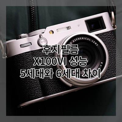 썸네일 후지플름 X100VI 성능