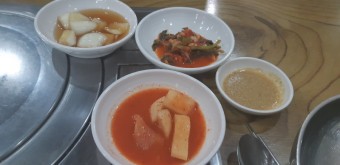 6000원 황태 해장국 보리비빔밥