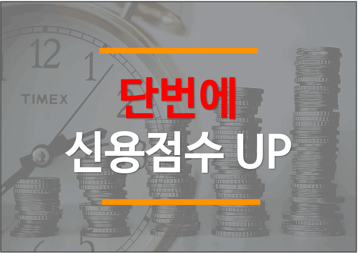  신용점수의 중요성 (ft. 원클릭 신용점수 올리기)