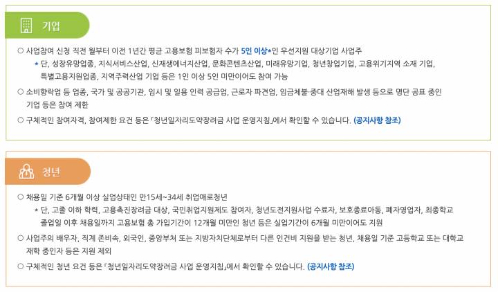 청년일자리도약장려금-지원대상-기업-청년