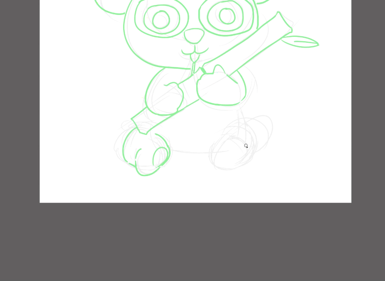 상냥한 그림 그리기 팬더 귀여운 동물 캐릭터 4