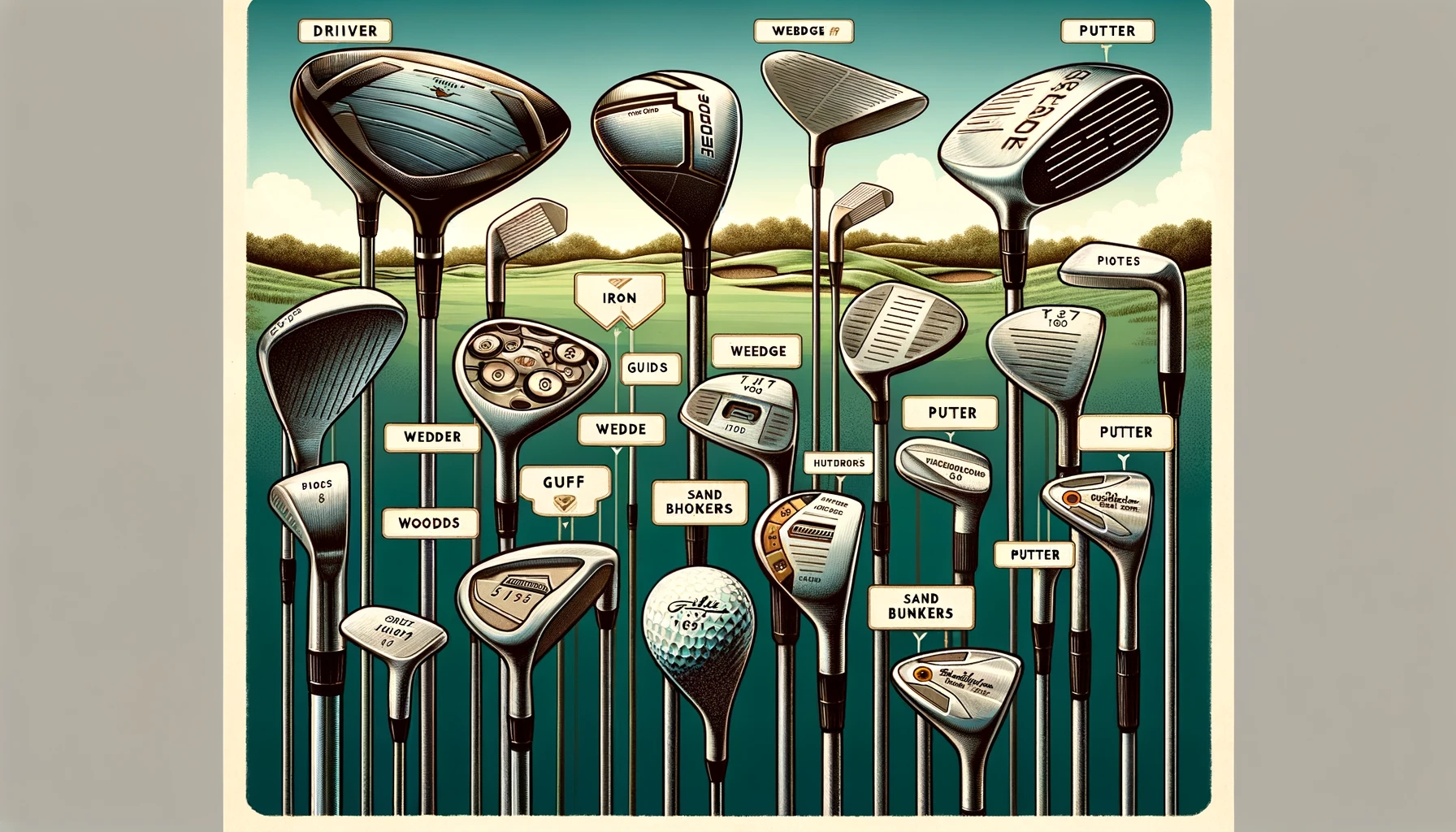 골프 클럽의 종류와 용도 이해하기