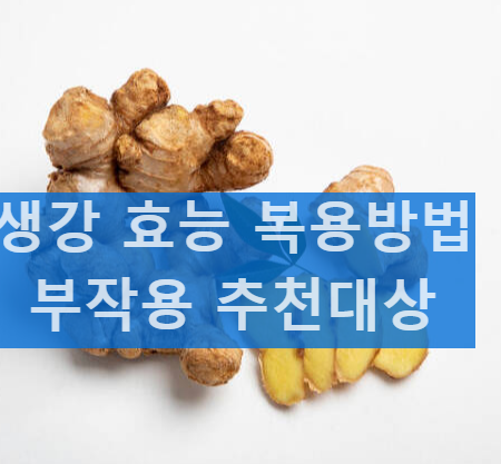 생강 효능 생강차 만들기