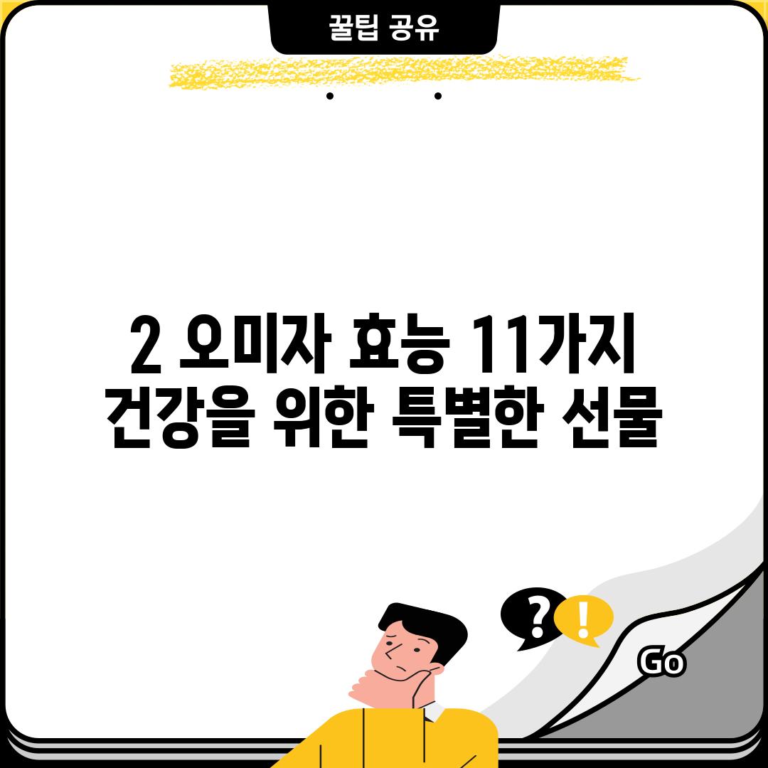 2. 오미자 효능 11가지: 건강을 위한 특별한 선물