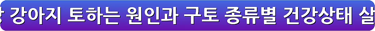 강아지 토 색깔 증상 강아지 토하는 원인과 구토 종류별 건강상태 살펴보기_6