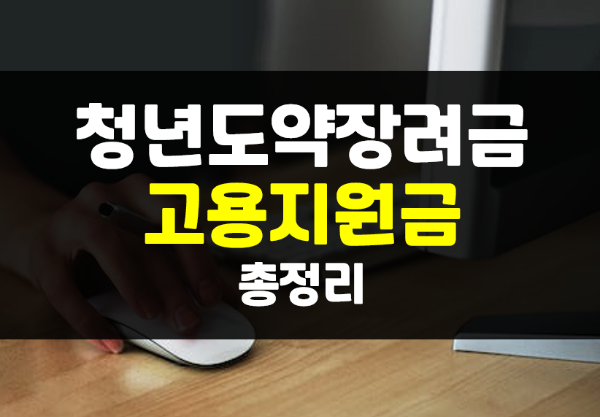  청년일자리도약장려금, 고용지원금 신청 조건 및 방법 총정리