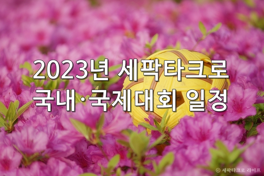 2023년세팍타크로대회일정