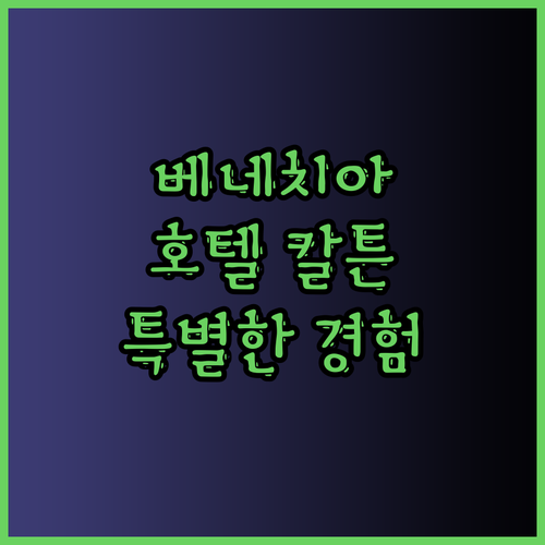 베네치아 그랜드 카날 뷰 호텔 칼튼?