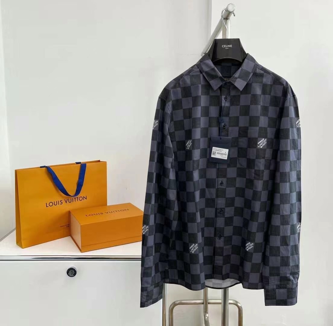  [LOUIS VUITTON] 루이비통 다미에 셔츠 1A99X3