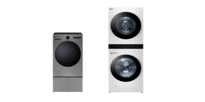 2024 세탁건조기 일체형 LG 삼성 비교(안보면 손해) 2 세탁건조기 일체형과 워시타워 높이 비교