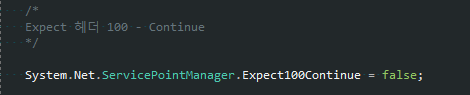  [c#]  HttpWebRequest , Expect 헤더 100-Continue 이슈