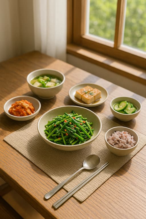 미나리 밥상, 잡곡밥