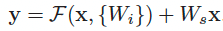 9.Residual Learning + linear projection 수식