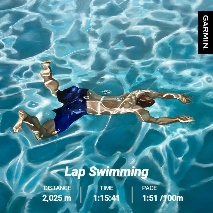 수영 운동량 데이터, Garmin Swim2