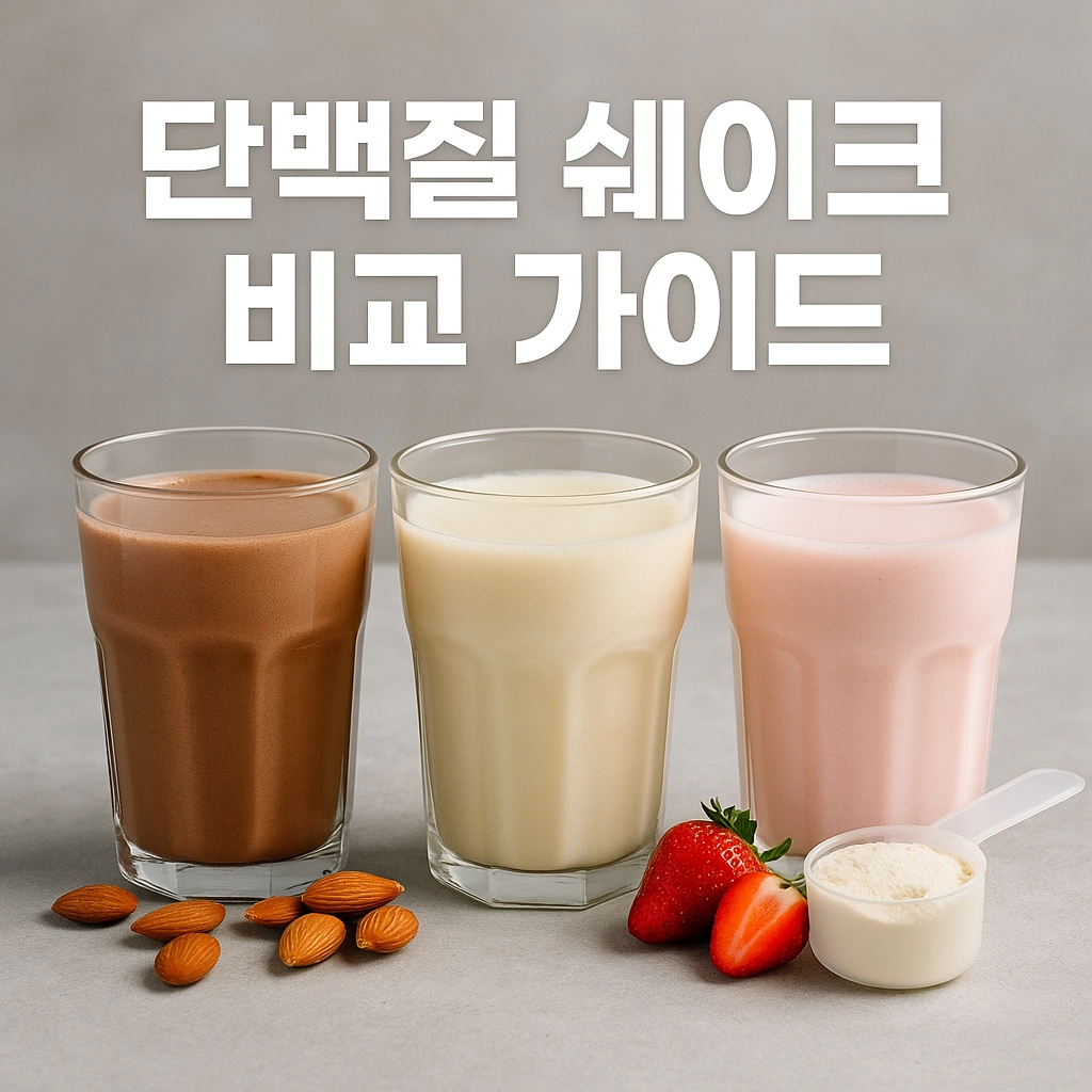 단백질 쉐이크, 아무거나 마셔도 괜찮을까 내 몸에 맞는 제품은 따로 있어요!