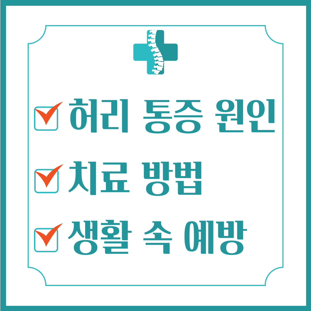 허리 통증 원인&#44; 치료