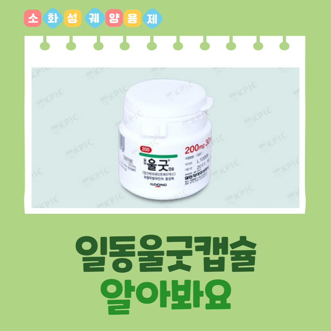  일동울굿캡슐 성분정보 효능효과 용법용량 주의사항 부작용 등 알아봐요