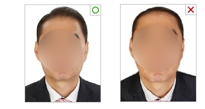 남성 여권 사진 기본 사항