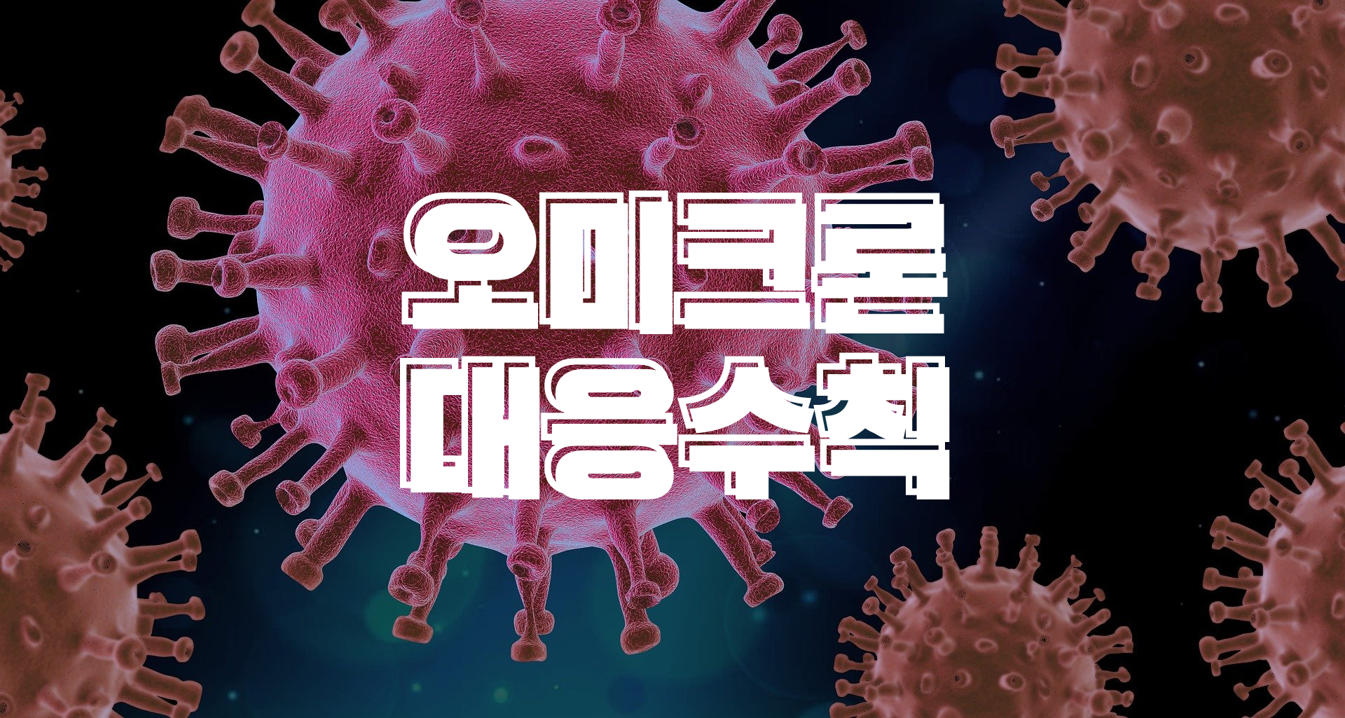  오미크론 대응 수칙 3차접종 보건용 마스크 접촉 최소화 검사받기
