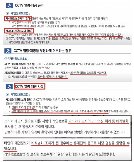  CCTV 열람 방법 및 절차에 대해 알아보자 (열람 신청서 양식 포함)