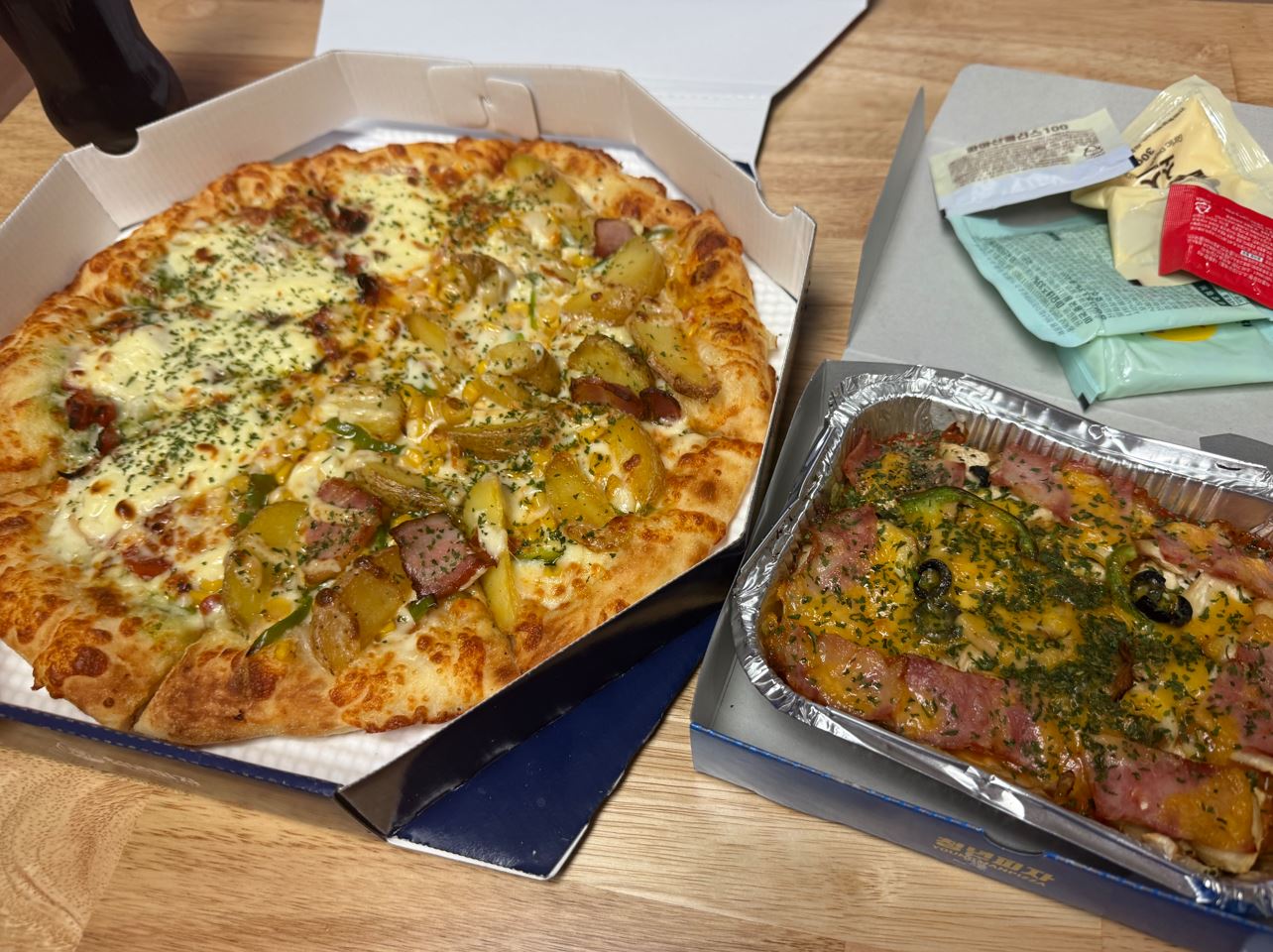 피자+스파게티 메뉴