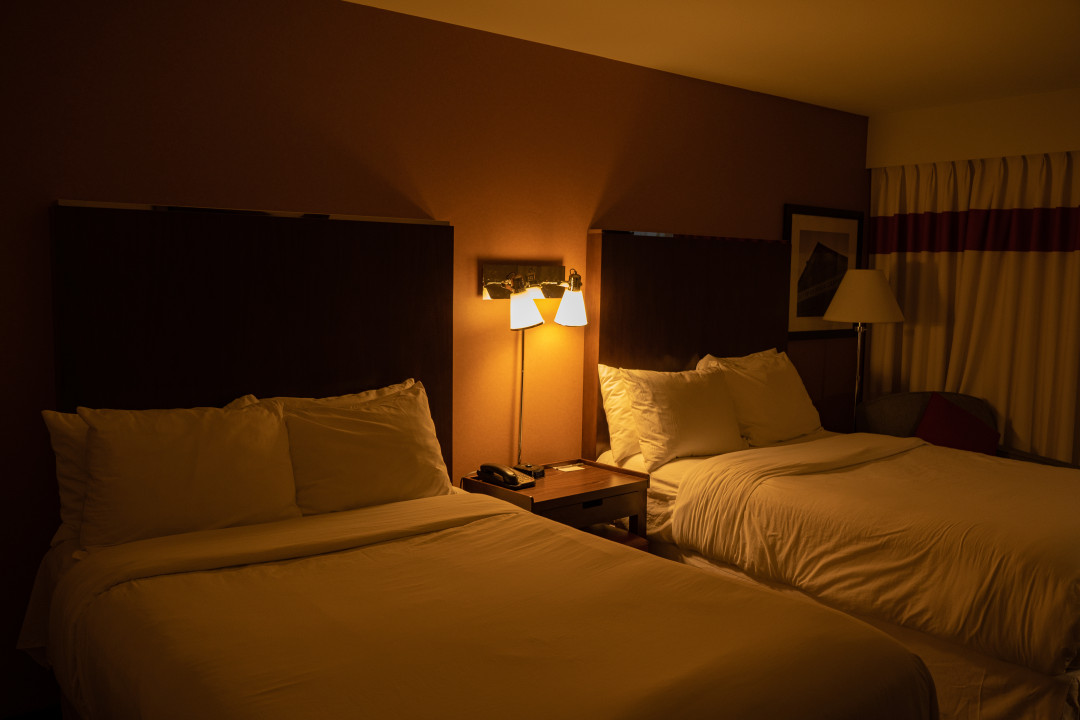 캐나다 밴쿠버 그랜드박 호텔 트윈 침대