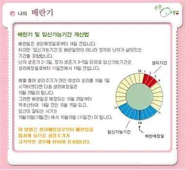 생리전 생리후 임신가능성 배란일 확인_1