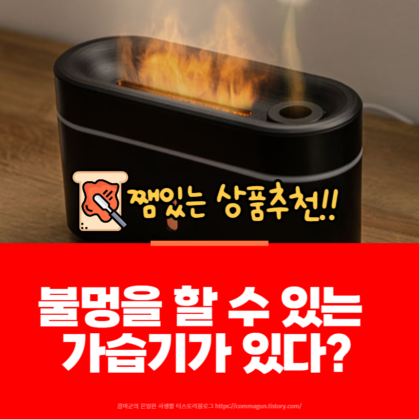  쨈있는 상품추천 - 불멍을 할 수 있는 가습기추천