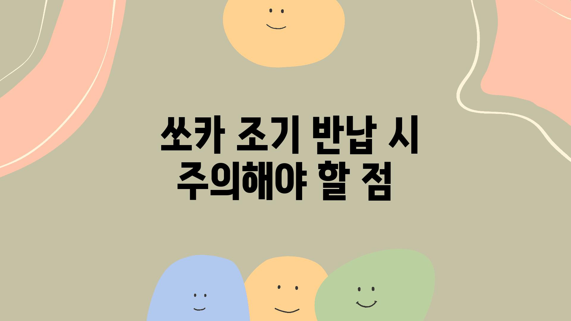  쏘카 조기 반납 시 주의해야 할 점