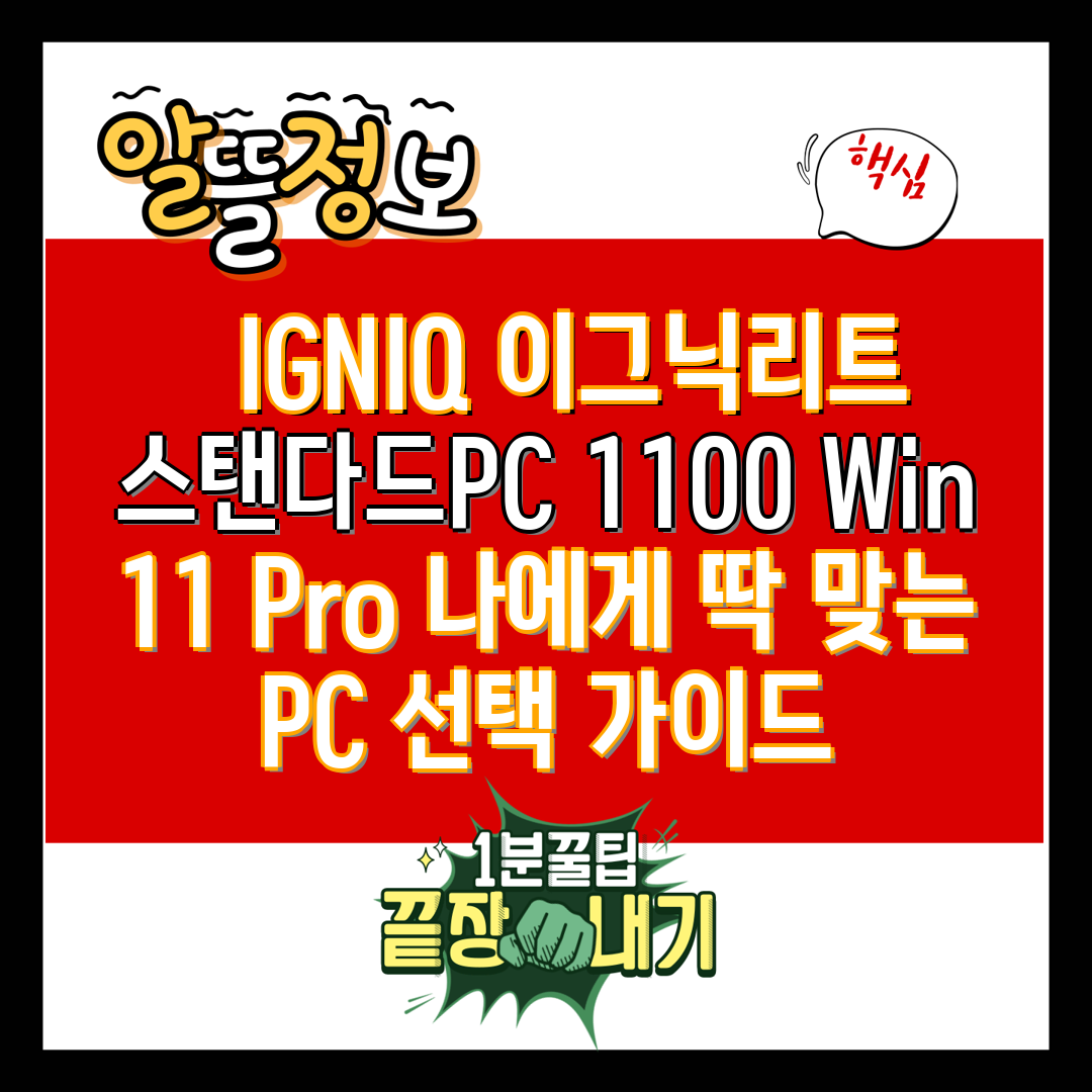   IGNIQ 이그닉리트 스탠다드PC 1100 Win 