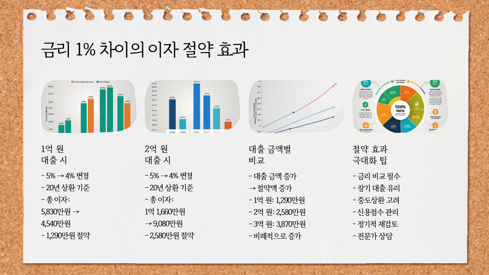 금리 1% 차이, 대출 이자