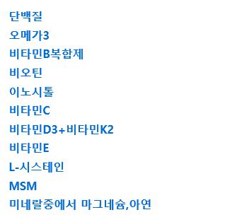  탈모에 좋은 영양제
