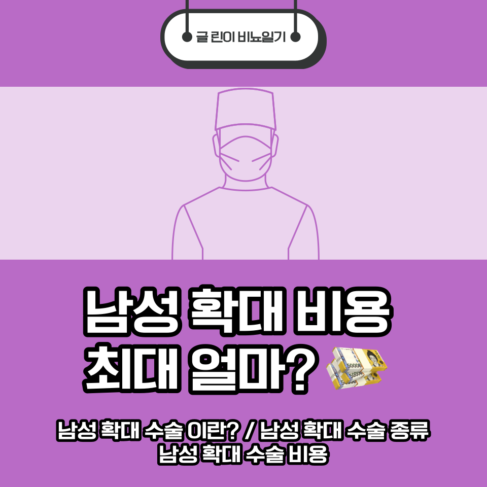  남성 확대 비용 최대 얼마?