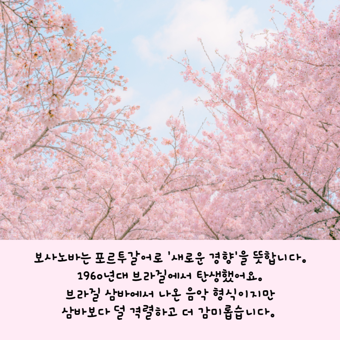  보사노바 리듬 특징 novabossa