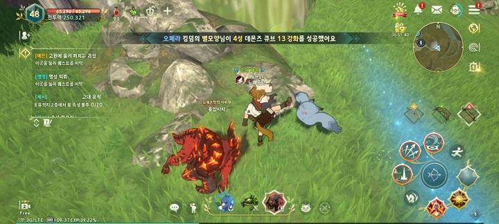 사람이-몬스터를-발로-차는-장면