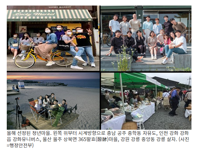  [행정안전부 ] ‘청년에 기회를, 지역에 활력을’…올해 청년마을 12곳 선정