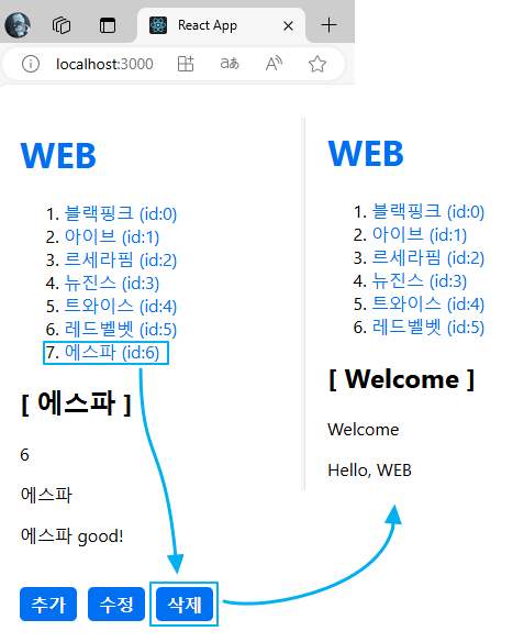 삭제기능 테스트