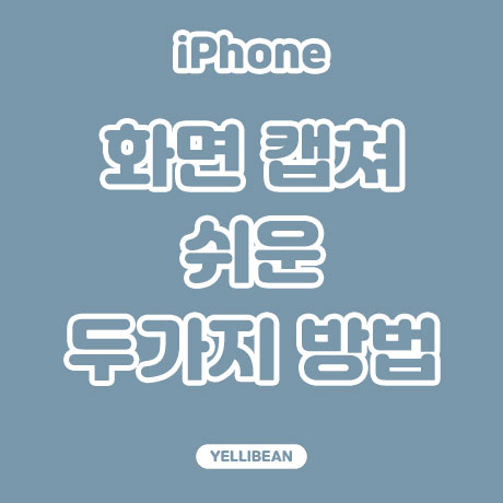  [아이폰 TIP] 쉬운 스크린샷, 화면 캡처 두가지 방법