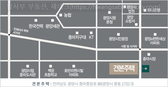 광양-푸르지오-더퍼스트-모델하우스-위치도