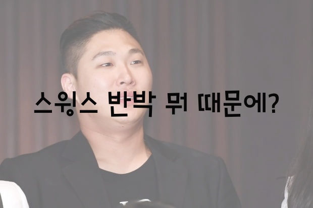  스윙스 반박 뭐 때문에?