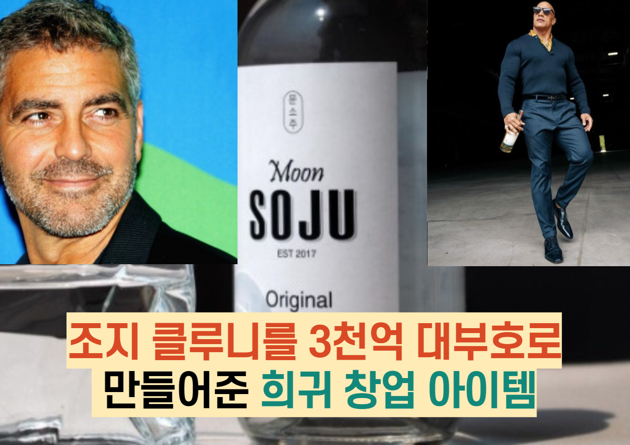 조지 클루니를 3천억 대부호로 만들어준 희귀 창업 아이템