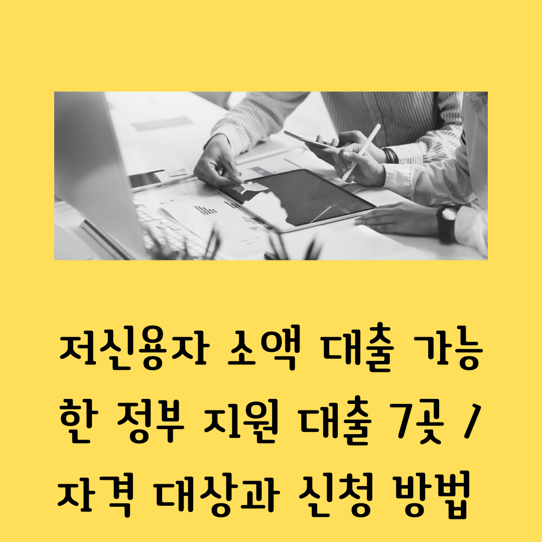 저신용자 소액 대출