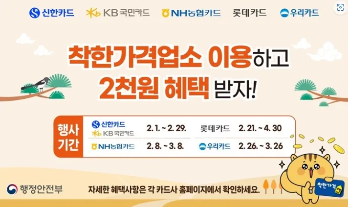 2023년 3월 2000원 할인 참여 카드사